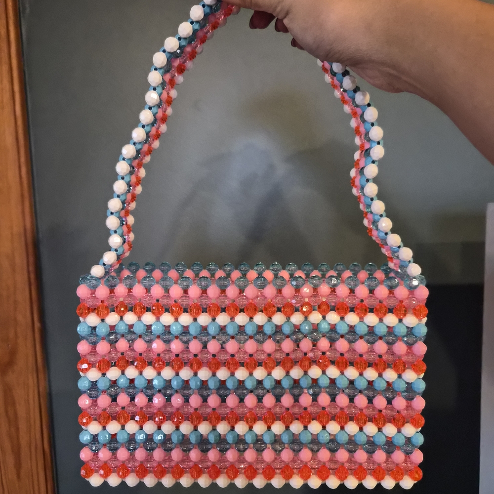 Susan Alexandra Colorful Beaded Bag